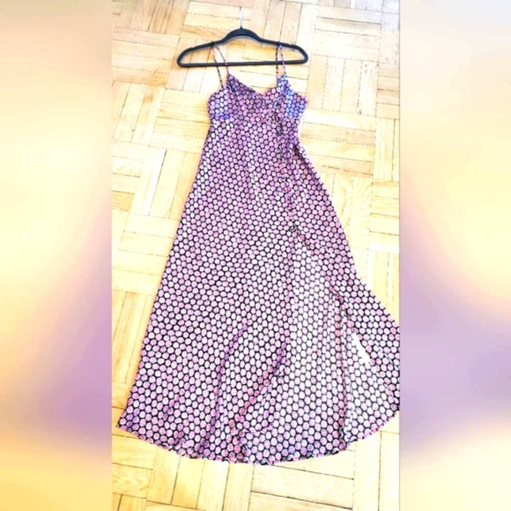 Zara black/purple Flower daisy dress